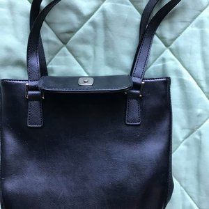 Black polyvinyle Villager purse